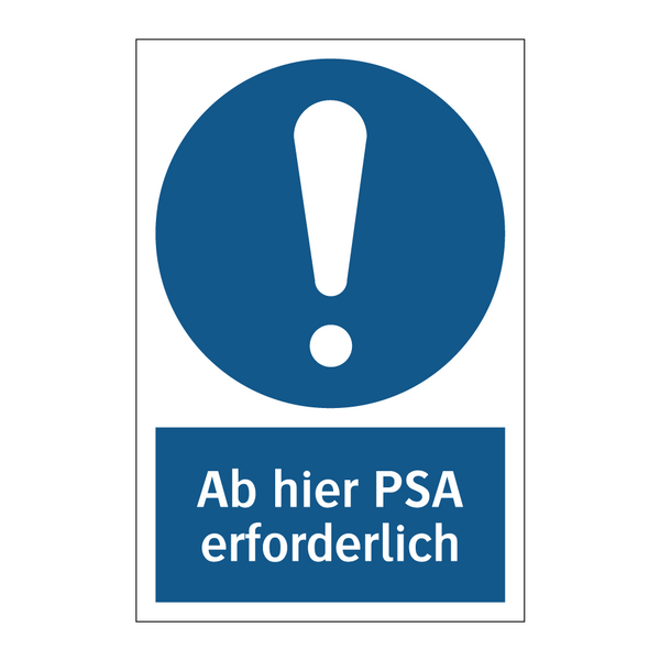 Ab hier PSA erforderlich