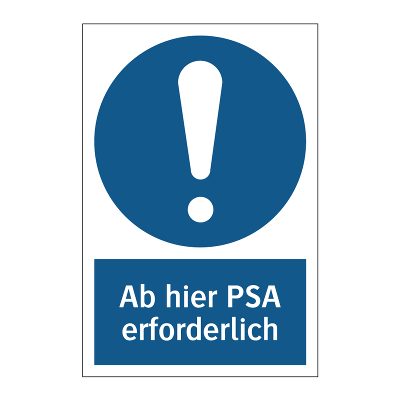 Ab hier PSA erforderlich