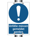 Unfälle müssen gemeldet werden