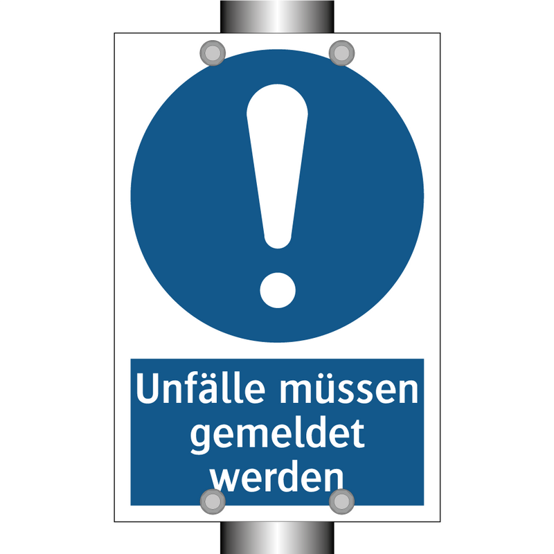 Unfälle müssen gemeldet werden