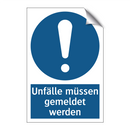 Unfälle müssen gemeldet werden