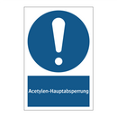 Acetylen-Hauptabsperrung