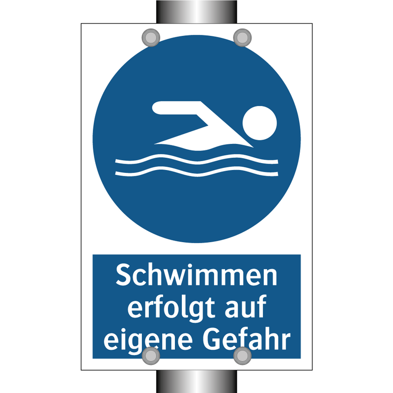 Schwimmen erfolgt auf eigene Gefahr