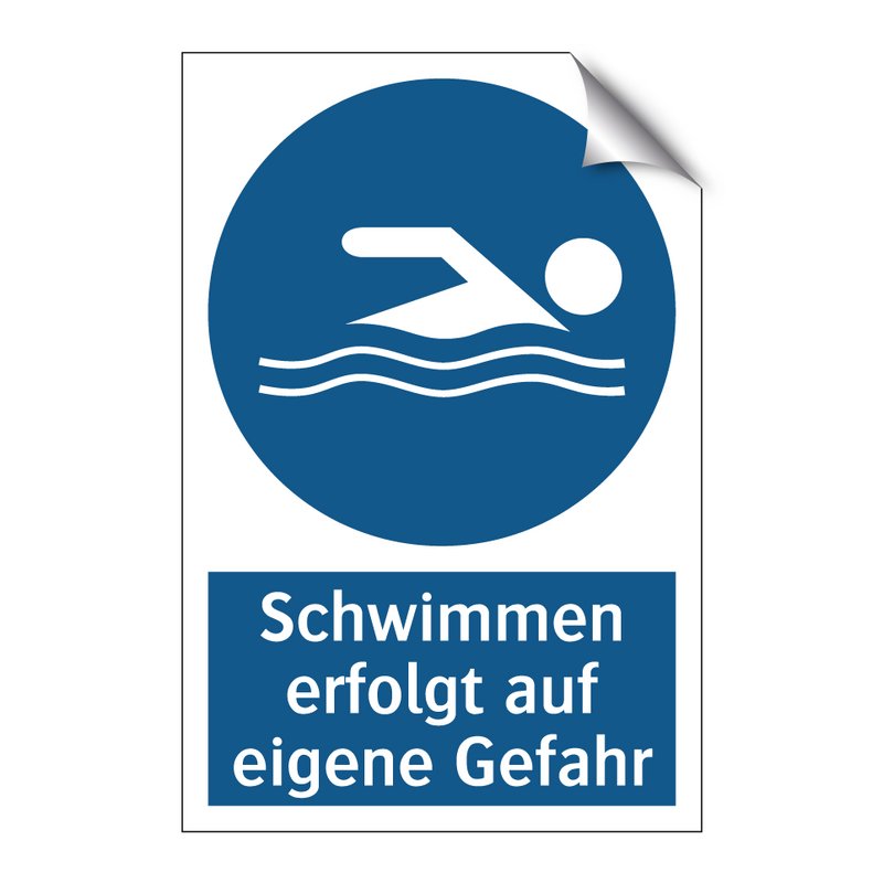 Schwimmen erfolgt auf eigene Gefahr