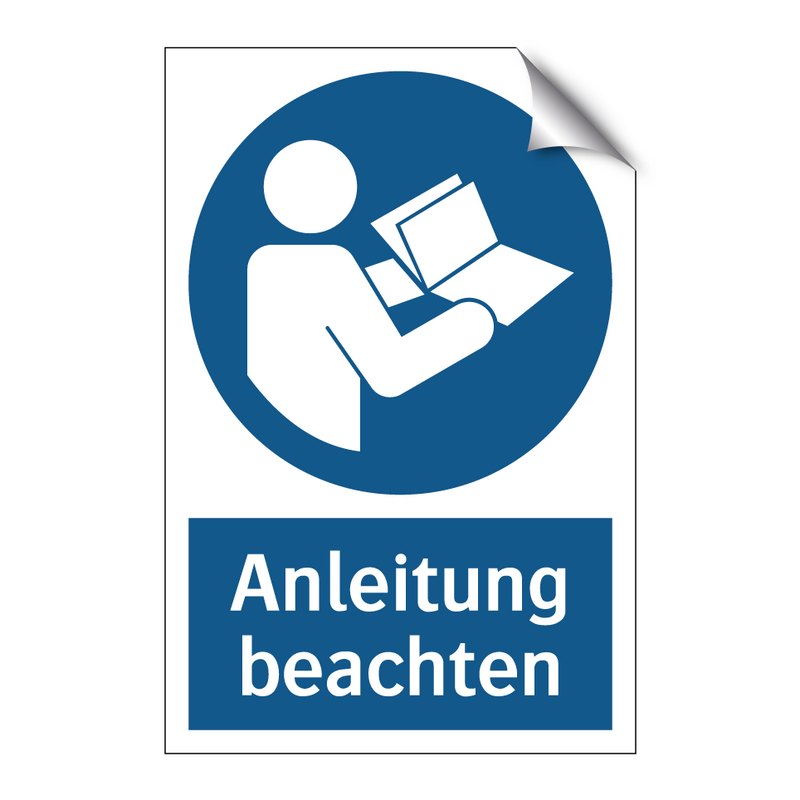 Anleitung beachten