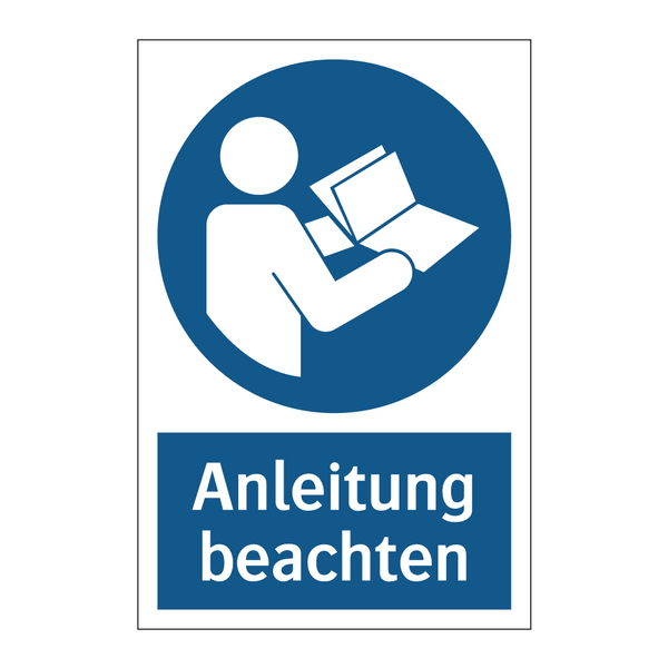 Anleitung beachten