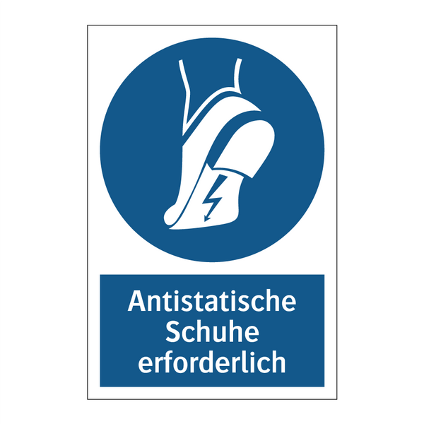 Antistatische Schuhe erforderlich