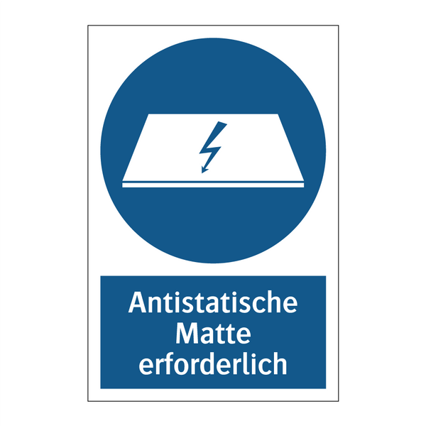 Antistatische Matte erforderlich