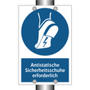 Antistatische Sicherheitsschuhe erforderlich