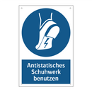 Antistatisches Schuhwerk benutzen