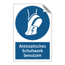 Antistatisches Schuhwerk benutzen
