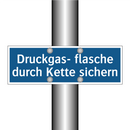 Druckgas- flasche durch Kette sichern