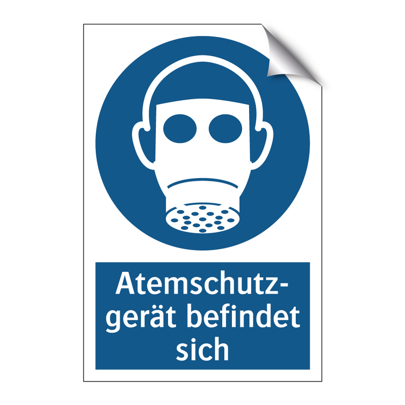 Atemschutz- gerät befindet sich