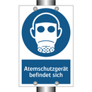 Atemschutzgerät befindet sich