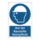 Auf der Baustelle Helmpflicht