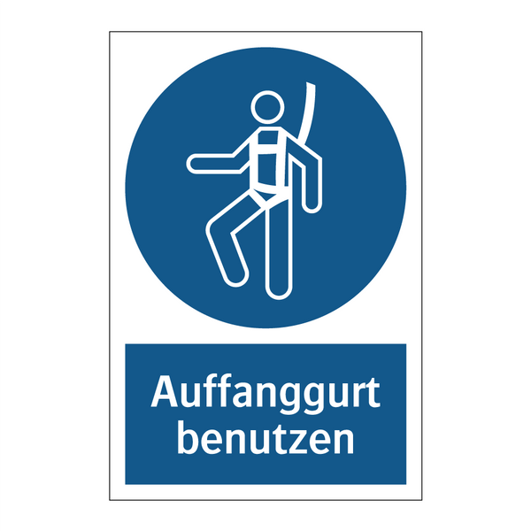 Auffanggurt benutzen