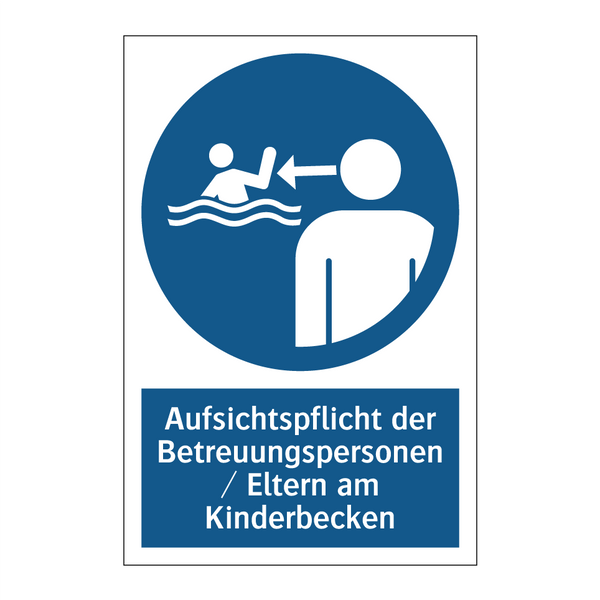 Aufsichtspflicht der Betreuungspersonen / Eltern am Kinderbecken