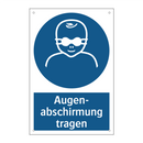 Augen- abschirmung tragen