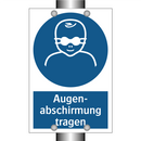 Augen- abschirmung tragen