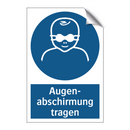 Augen- abschirmung tragen