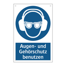 Augen- und Gehörschutz benutzen