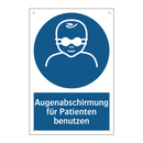 Augenabschirmung für Patienten benutzen