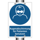 Augenabschirmung für Patienten benutzen