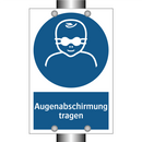 Augenabschirmung tragen