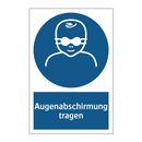 Augenabschirmung tragen