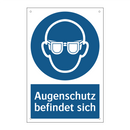 Augenschutz befindet sich