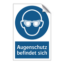 Augenschutz befindet sich