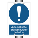 Automatische Brandschutztür freihalten