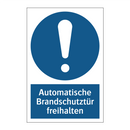 Automatische Brandschutztür freihalten