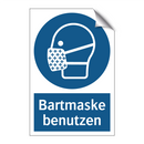 Bartmaske benutzen