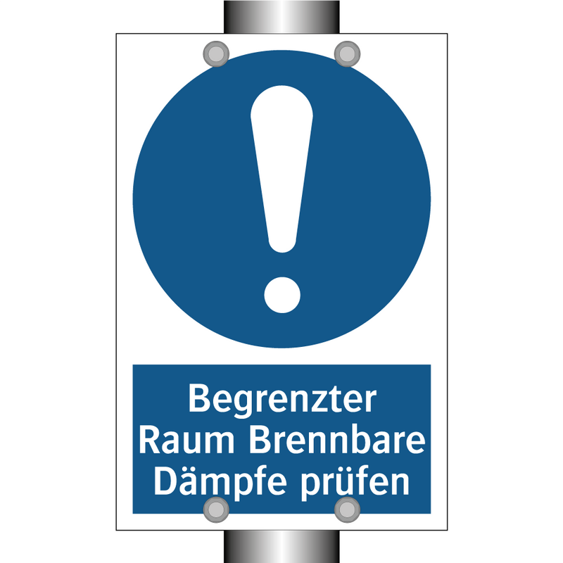 Begrenzter Raum Brennbare Dämpfe prüfen