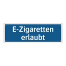 E-Zigaretten erlaubt