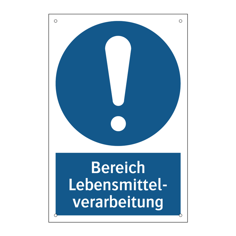Bereich Lebensmittel- verarbeitung