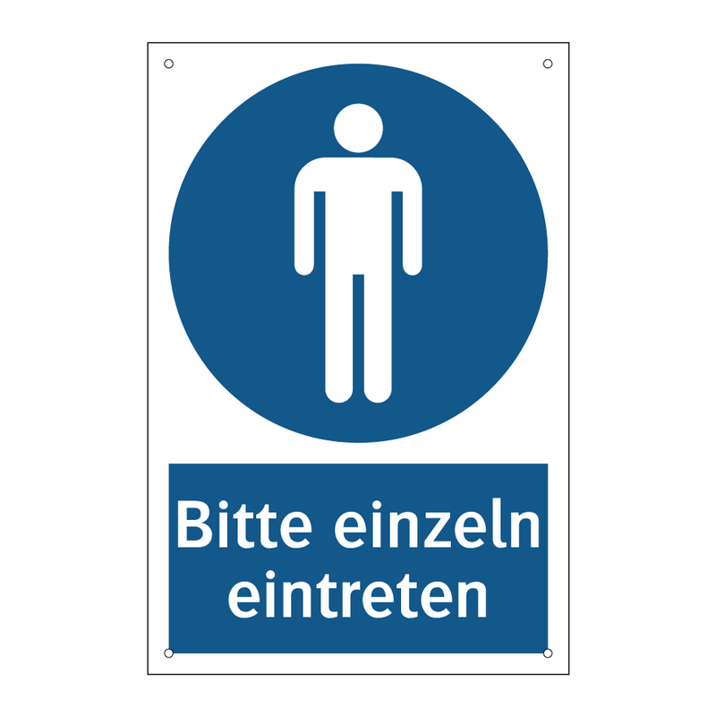 Bitte einzeln eintreten