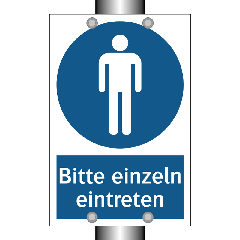 Bitte einzeln eintreten