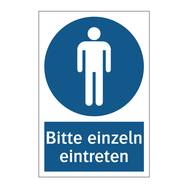 Bitte einzeln eintreten