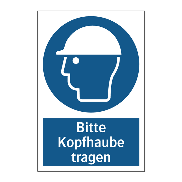 Bitte Kopfhaube tragen