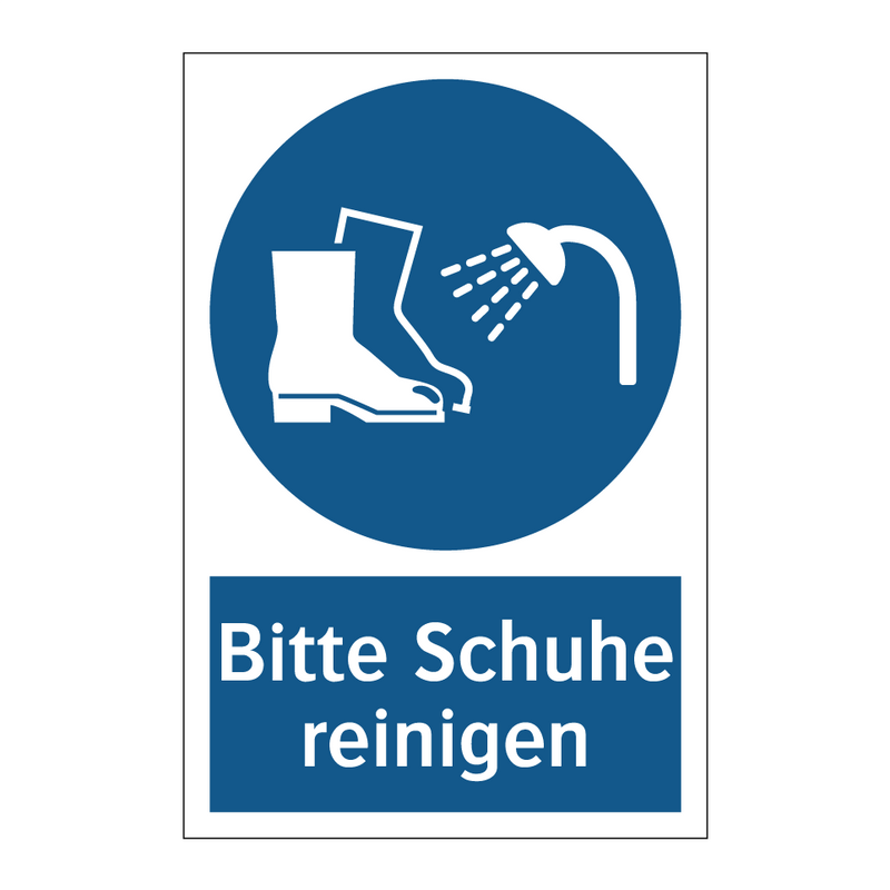 Bitte Schuhe reinigen
