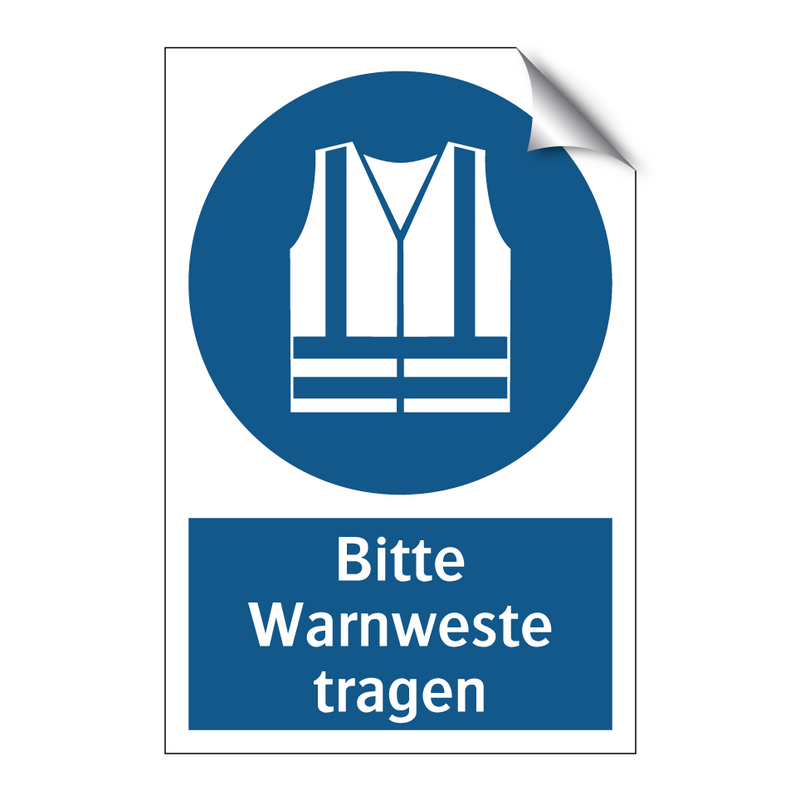 Bitte Warnweste tragen