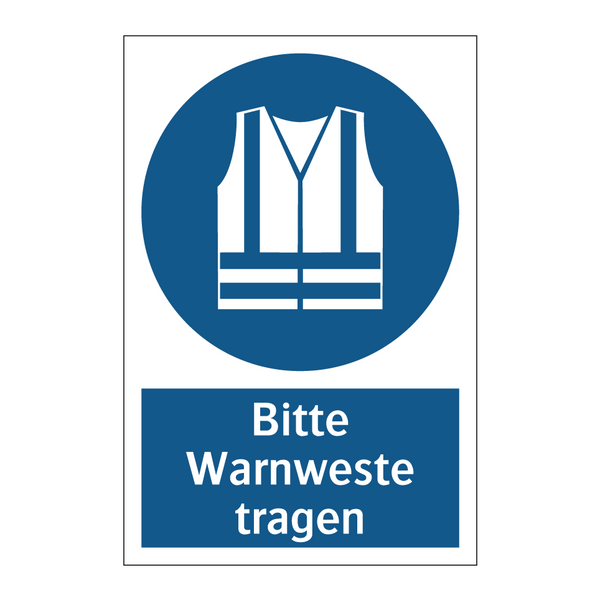 Bitte Warnweste tragen