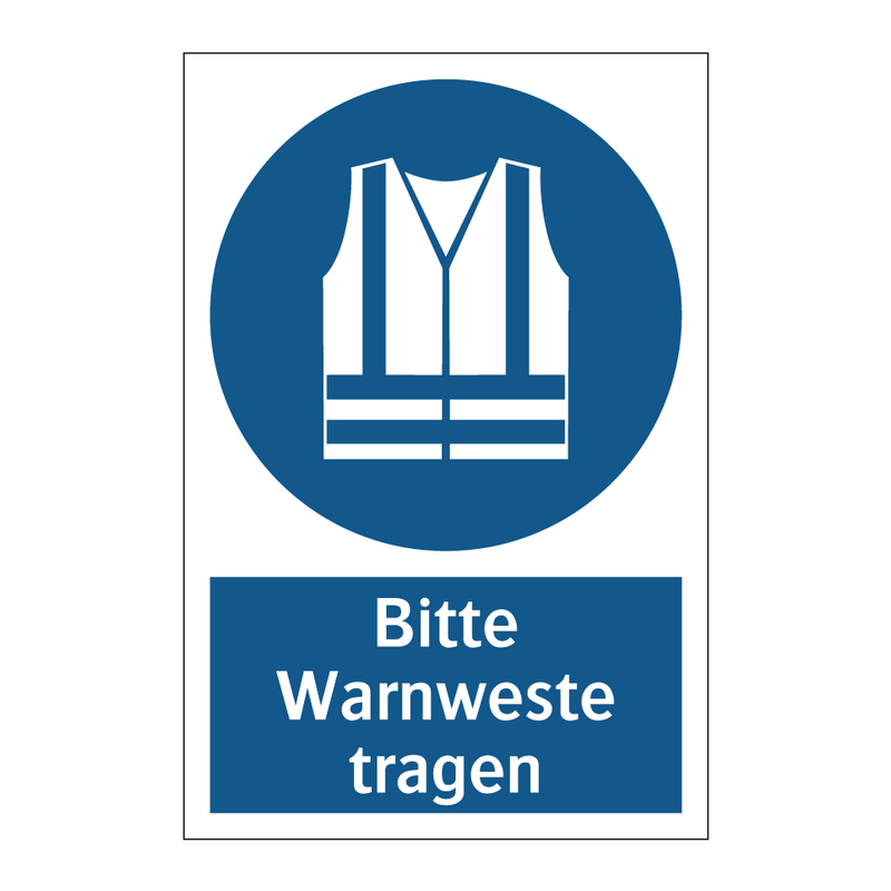 Bitte Warnweste tragen