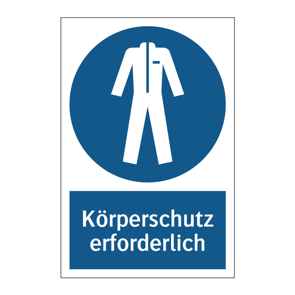 Körperschutz erforderlich