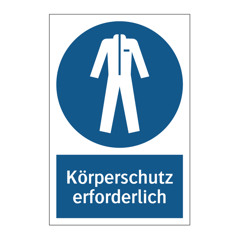 Körperschutz erforderlich