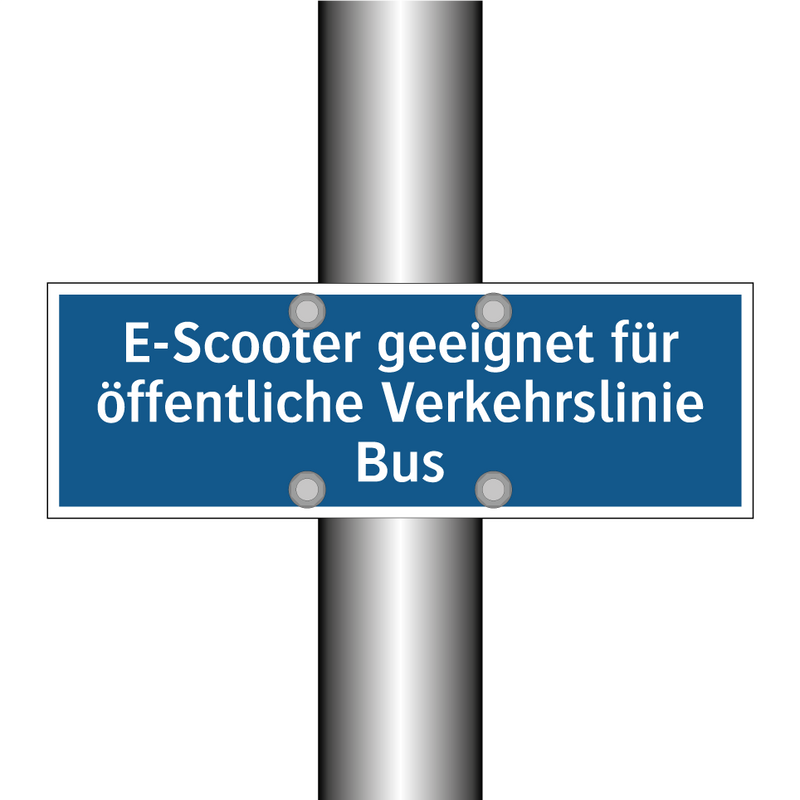 E-Scooter geeignet für öffentliche Verkehrslinie Bus