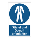 Stiefel und Overall erforderlich