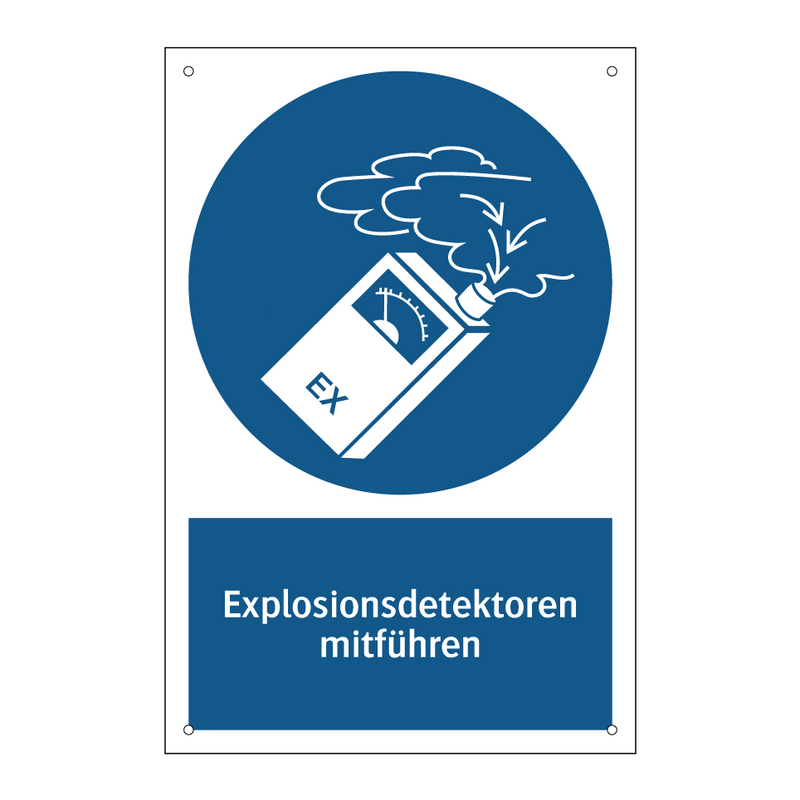 Explosionsdetektoren mitführen